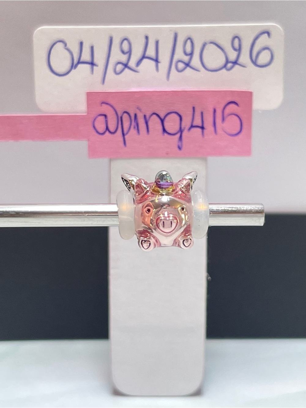 Pandora Flying Unicorn Pig Charm